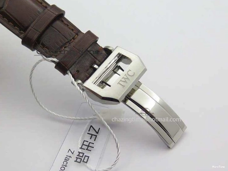 MIROTIME 0721 Supportive Portuguese Chrono IW371431 ZF 1:1 Best Edition Gray Dial On Brown Leather Strap A79350 (Slim Movement) 7261